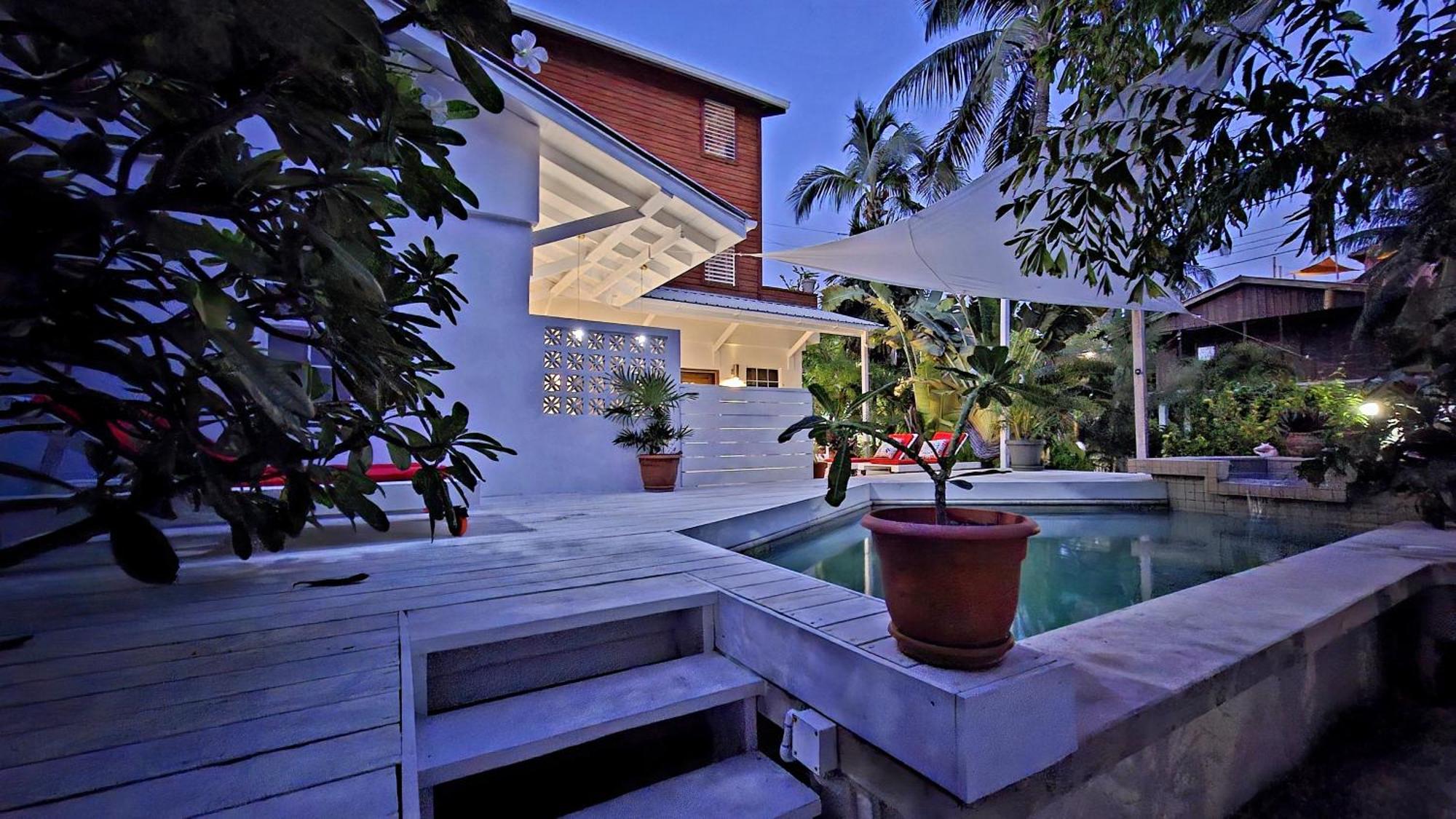 Amanda'S Place Green Studio - Pool And Tropical Garden Caye Caulker Exterior foto